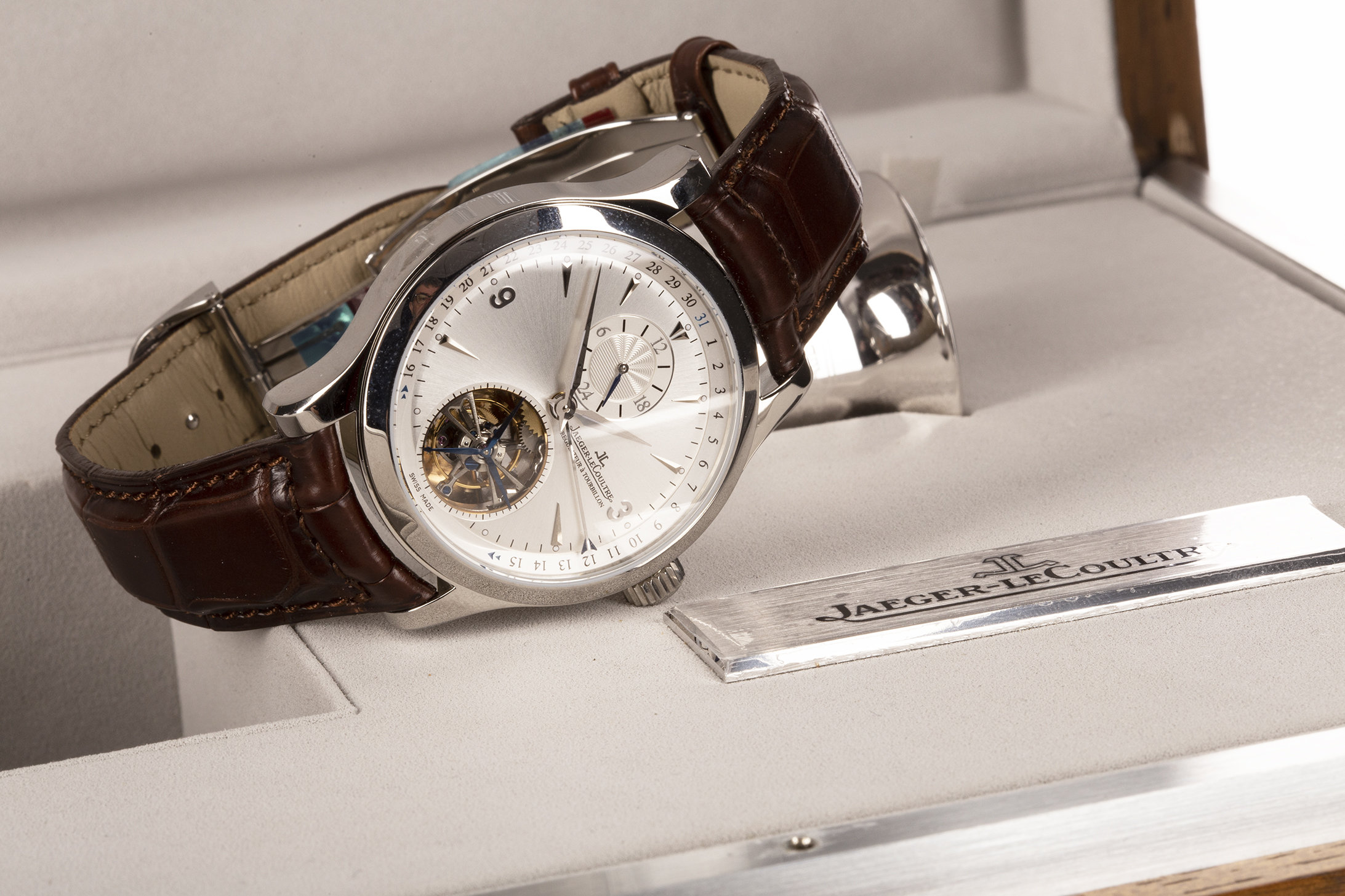 RARE: A GENTLEMAN'S JAEGER LECOULTRE MASTER TOURBILLON