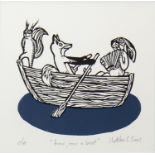 ROW, ROW, ROW A BOAT, A SCREENPRINT BY MATTHEW SIMS