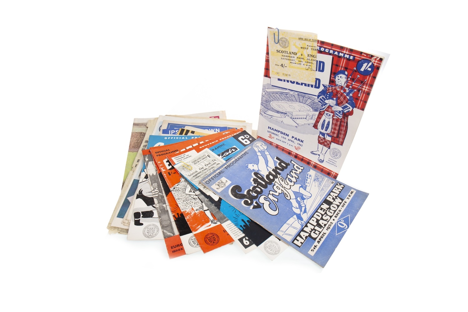 A COLLECTION OF FOOTBALL PROGRAMMES