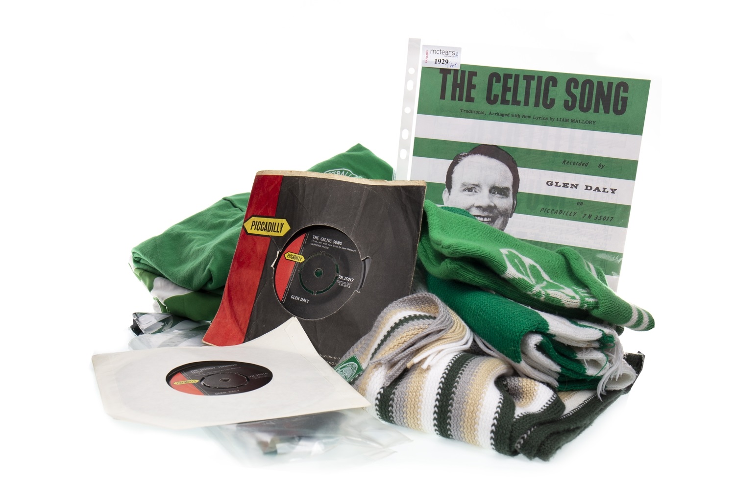 GLEN DALY, THE CELTIC SONG '45 VINYL AND OTHER CELTIC MEMORABILIA