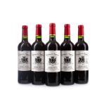 FIVE BOTTLES OF CHATEAU LES EYQUEM 2014