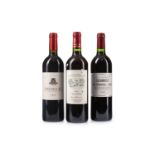 THREE BOTTLES OF BORDEAUX