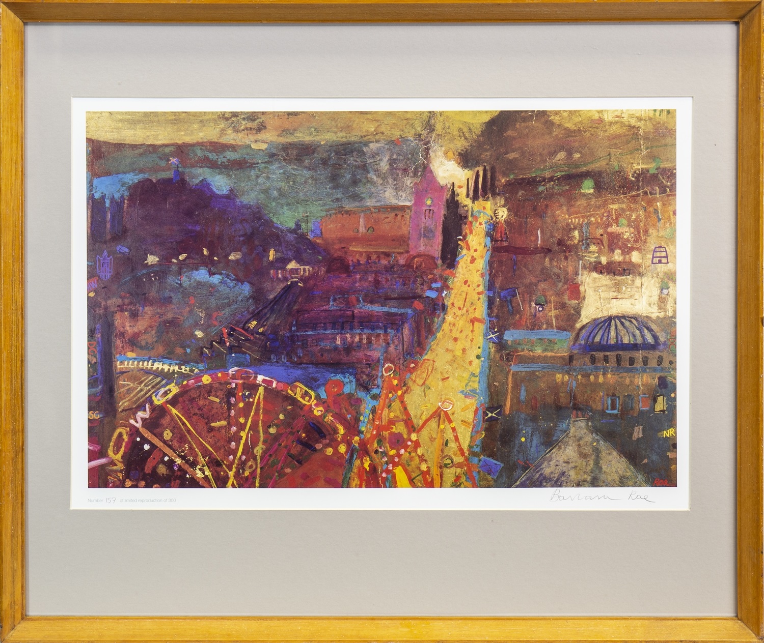 CARNIVAL EDINBURGH, A LIMITED EDITION PRINT AFTER BARBARA RAE - Image 2 of 2