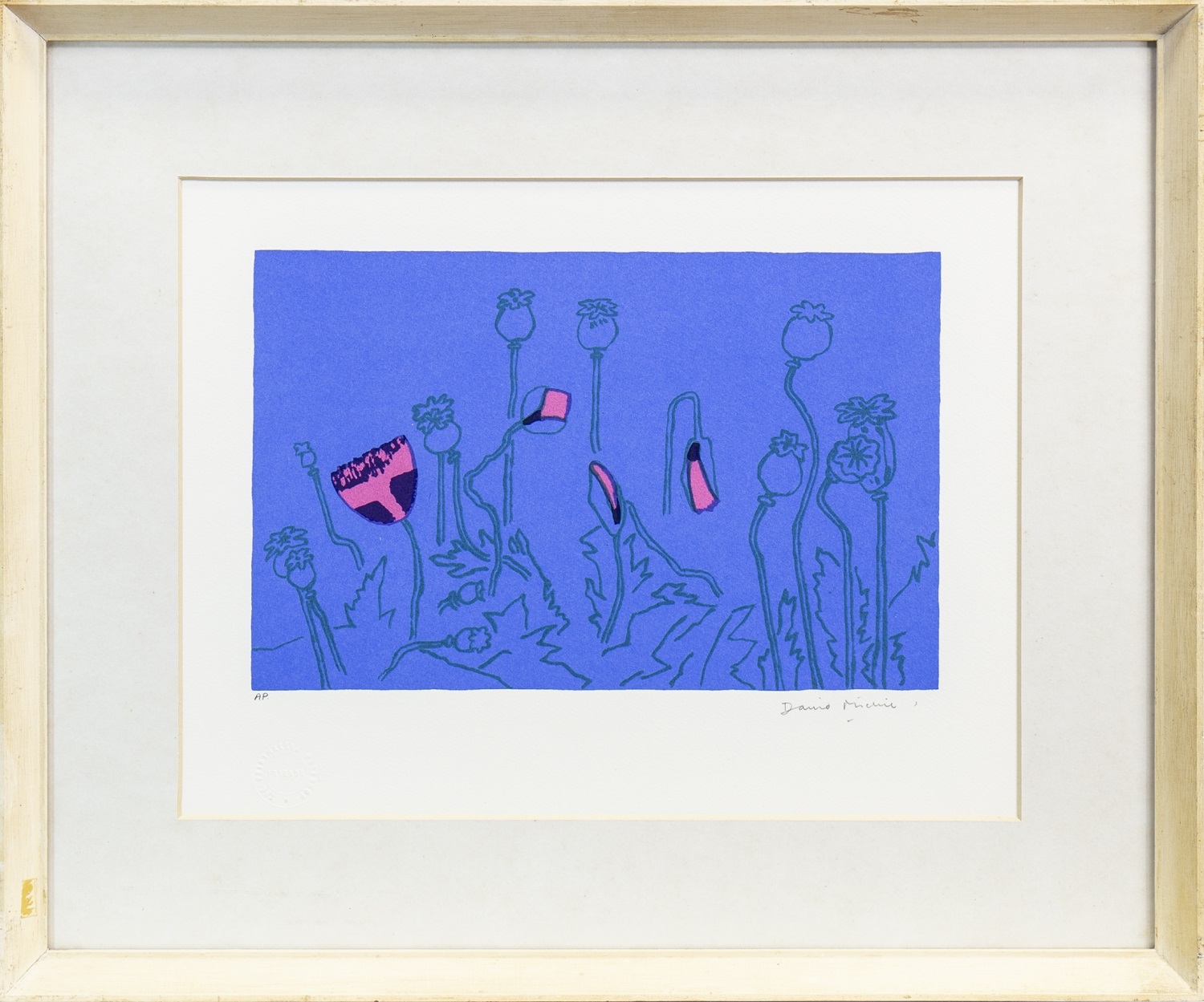 POPPY HEADS, A SCREENPRINT BY DAVID REDPATH MICHIE - Image 2 of 2