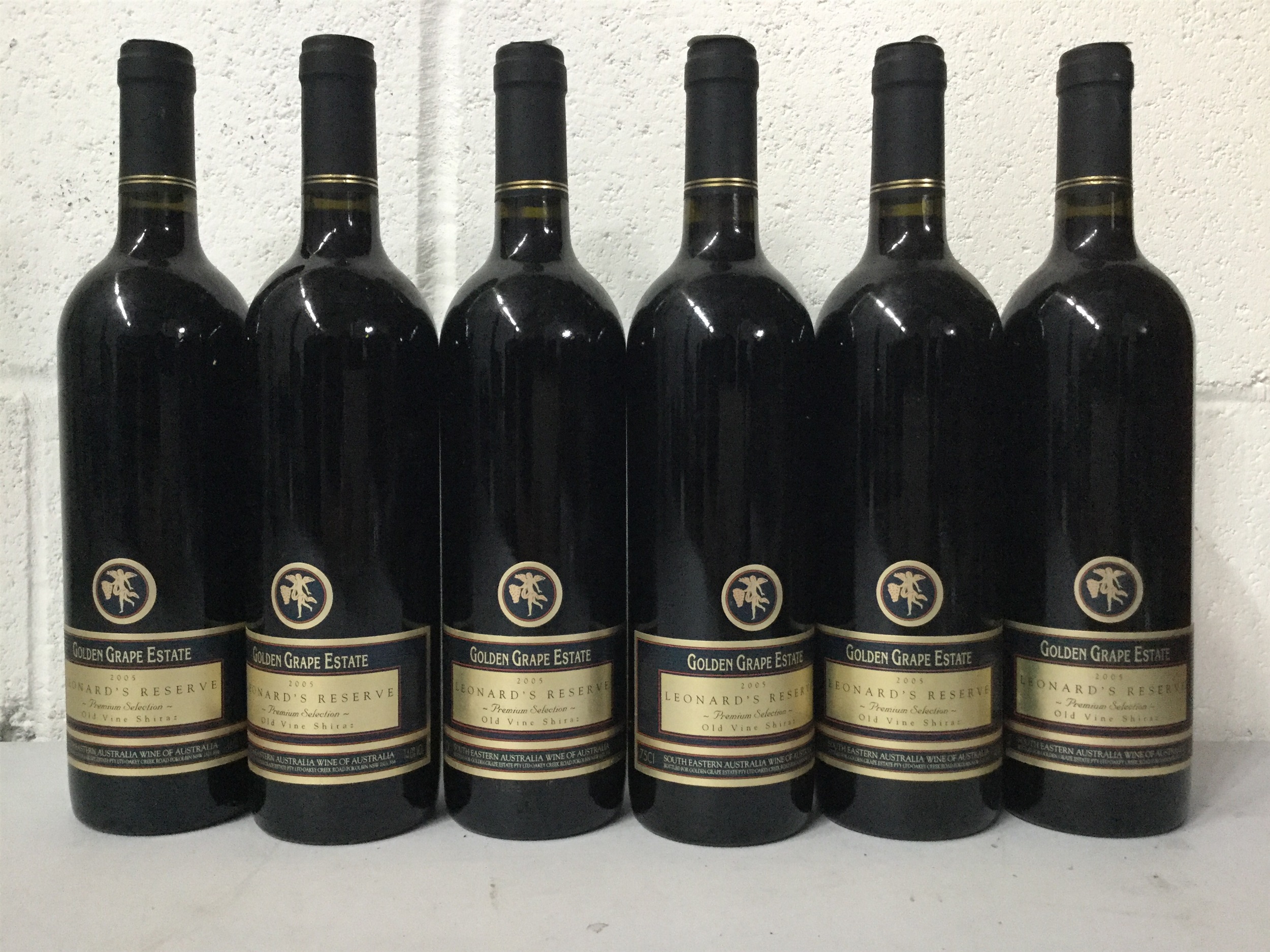 ELEVEN BOTTLES OF GOLDEN GRAPE ESTATE 2005 SHIRAC