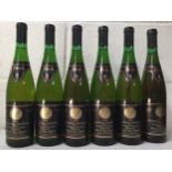 SIX BOTTLES OF BRAUNEBERGER KURFURSTLAY 1990 REISLING