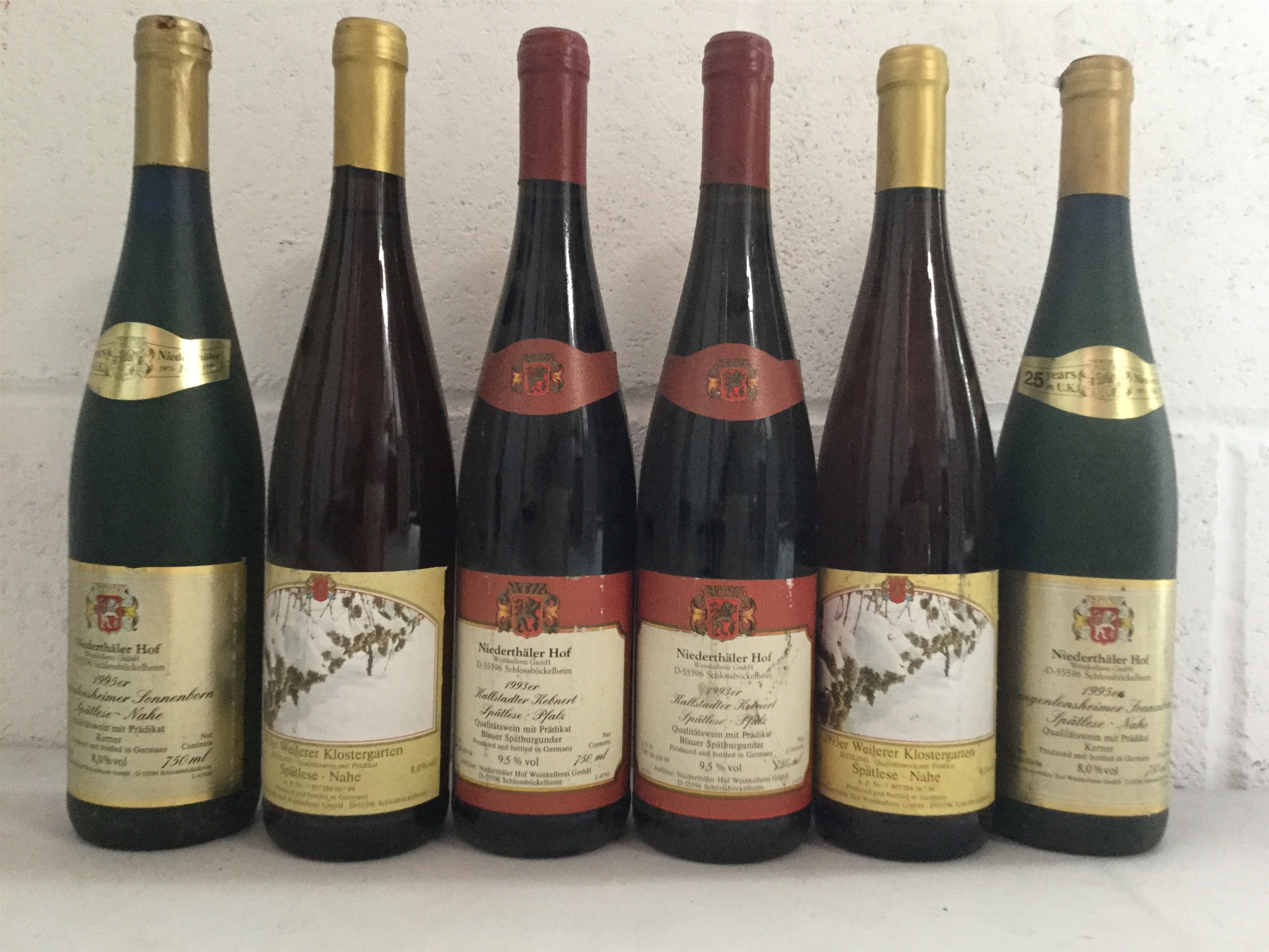 SIX BOTTLES OF GERMAN WINE