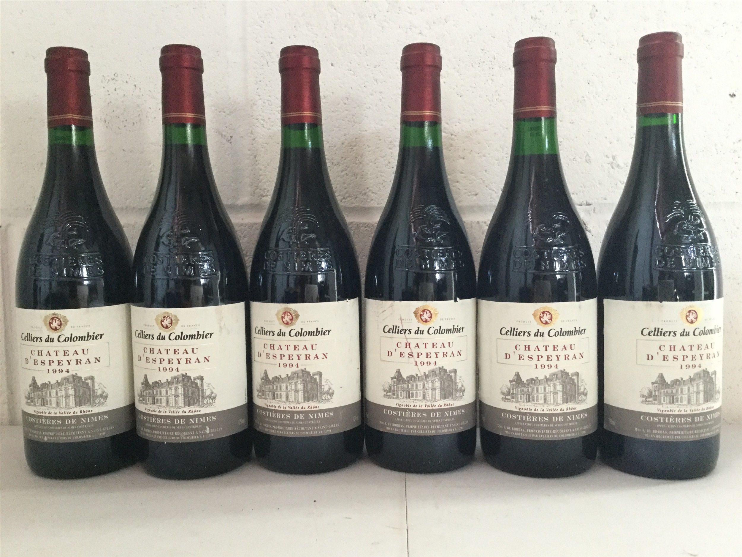 SIX BOTTLES OF CHATEAU D'ESPEYRAN 1994