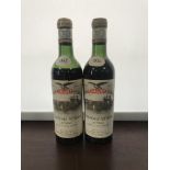 TWO HALF BOTTLES OF CHATEAU VEYRIN 1955