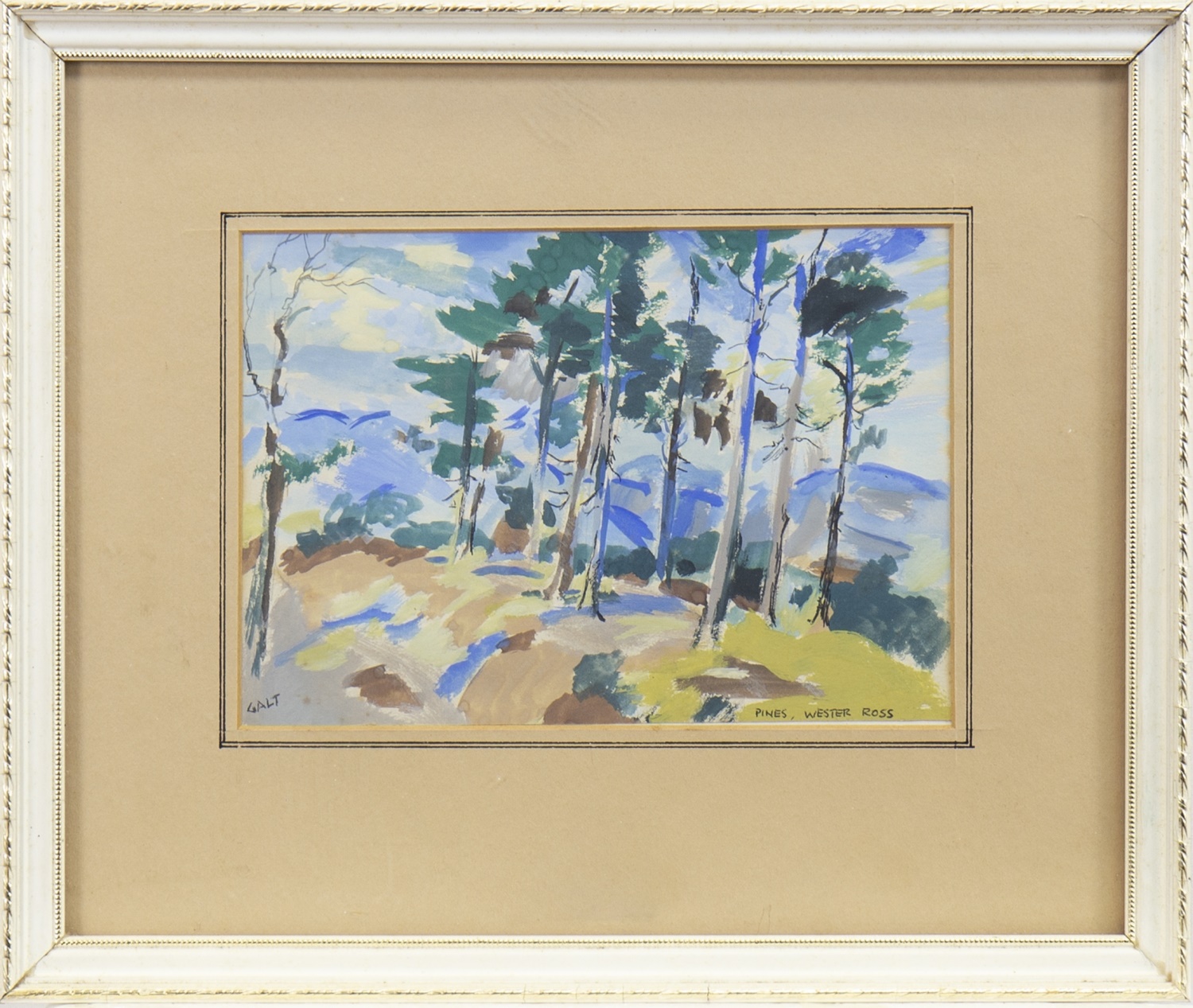 PINES, WESTER ROSS, A WATERCOLOUR BY ALEXANDER MILLIGAN GALT