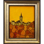 GLASGOW UNIVERSITY IN NOVEMBER, AN OIL BY IAIN CARBY