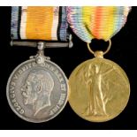 WORLD WAR ONE, PAIR, BRITISH WAR MEDAL AND VICTORY MEDAL, J66607 E HOWARD ORD RN