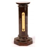 CORNWALL. A VICTORIAN SERPENTINE THERMOMETER BY THE LONDON AND PENZANCE SERPENTINE CO, PENZANCE,