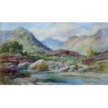 RALPH MORLEY, LANDSCAPE, SIGNED, WATERCOLOUR, 22 X 14CM AND M. CLOSSE, BROOM POINT, DERWENTWATER,