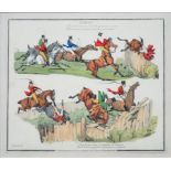 AFTER H. ALKEN, HUNTING SCENES, A SET OF FOUR, LITHOGRAPHS, 28 X 22CM