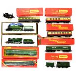 A COLLECTION OF TRIANG OO GAUGE MODEL LOCOMOTIVES AND ROLLING STOCK, BOXED