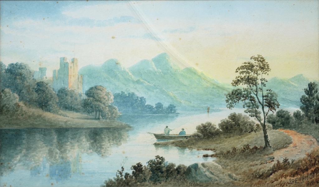 J. S. ELLIOTT, LANDSCAPES, A PAIR, SIGNED AND DATED 94, WATERCOLOUR, 32 X 19CM, T. DUNFORD, - Bild 3 aus 4