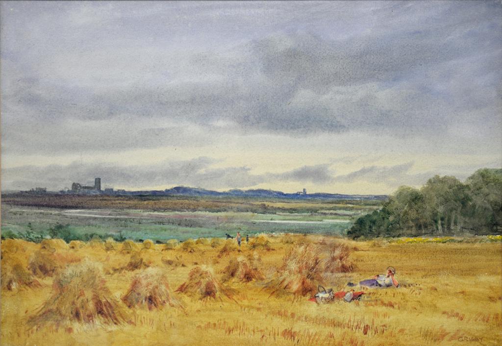 J. S. ELLIOTT, LANDSCAPES, A PAIR, SIGNED AND DATED 94, WATERCOLOUR, 32 X 19CM, T. DUNFORD,