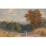 PIERRE ANTOINE LABOUCHERE (1807-1873), VIEW IN ALGERIA, watercolour, 23.5 x 37cm++Good condition, in