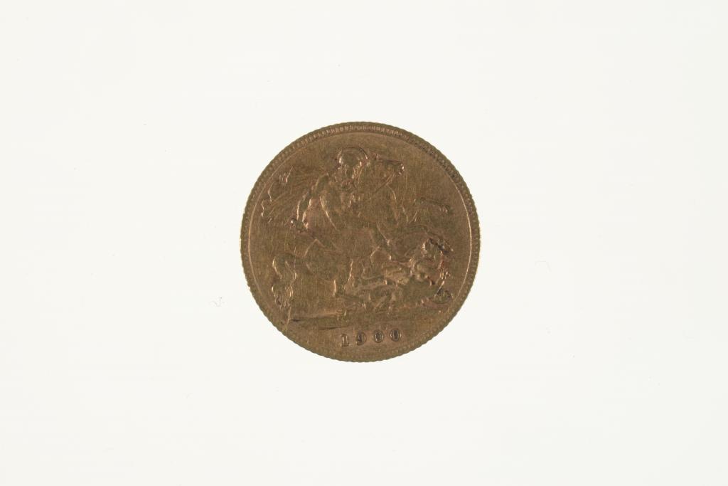 GOLD COIN. HALF SOVEREIGN 1900 - Image 2 of 2