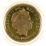 GOLD COIN. PROOF BRITANNIA £25, 2002, CASED++GOOD CONDITION