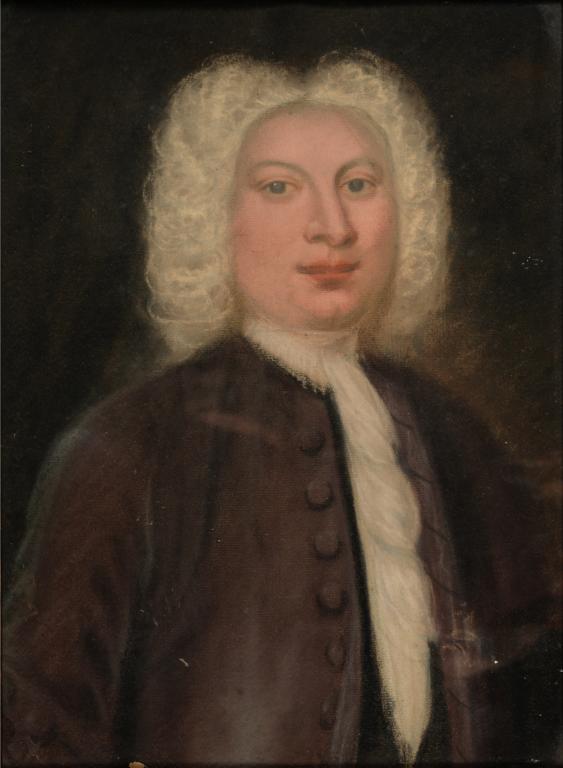 BRITISH SCHOOL, 18TH C PORTRAIT OF A GENTLEMAN bust length, pastel, 35 x 25cm, contemporary frame