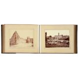 19TH CENTURY PHOTOGRAPHY. AN ALBUM OF WHOLE PLATE ALBUMEN PRINTS OF ROME AND FLORENCE the