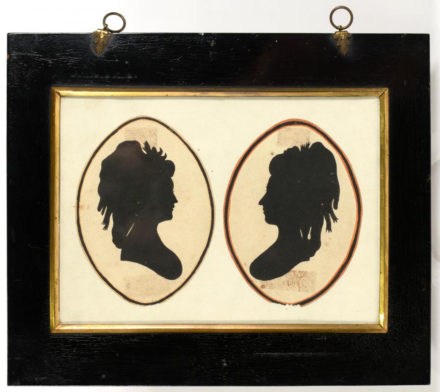 ENGLISH PROFILIST, EARLY 19TH C EIGHT SILHOUETTES OF LADIES AND GENTLEMEN OF THE READ, CREED AND