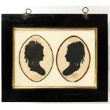 ENGLISH PROFILIST, EARLY 19TH C EIGHT SILHOUETTES OF LADIES AND GENTLEMEN OF THE READ, CREED AND