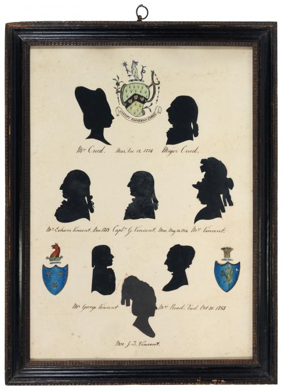 ENGLISH PROFILIST, EARLY 19TH C EIGHT SILHOUETTES OF LADIES AND GENTLEMEN OF THE READ, CREED AND - Bild 3 aus 3