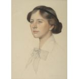 CECIL STUART JAMESON, RP (1884-1973) PORTRAIT OF A YOUNG WOMAN bust length, signed and dated 1913,