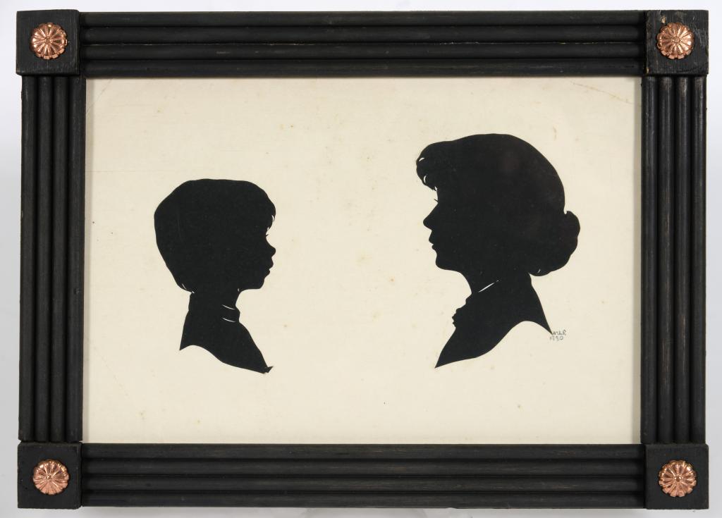 ENGLISH PROFILIST, EARLY 19TH C EIGHT SILHOUETTES OF LADIES AND GENTLEMEN OF THE READ, CREED AND - Bild 2 aus 3