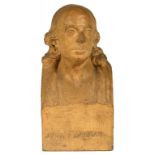 S PARKER AFTER SAMUEL JOSEPH, RSA (1791-1850) BUST OF JOHN FLAXMAN, RA artificial stone, incised