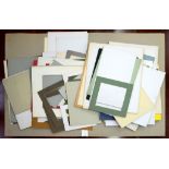 MISCELLANEOUS PICTURE MOUNTS AND BOARDS, VARIOUS SIZES