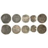 SHIPWRECK COINS. A SMALL COLLECTION, INCLUDING PHILIP IV DUCATOON 1757 FROM THE WRECK OF THE DE