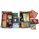 MISCELLANEOUS VINTAGE BOARD GAMES, PUZZLES, JIGSAW PUZZLES AND DIECAST VEHICLES, ETC