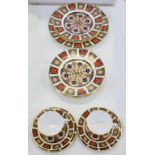 A COLLECTION OF ROYAL CROWN DERBY IMARI PATTERN WARE, COMPRISING SEVEN PLATES, 22CM D, THREE