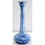 A JAMES MACINTYRE AND CO FLORIAN WARE VASE, DESIGNED BY WILLIAM MOORCROFT, OF BOTTLE SHAPE, SLIP