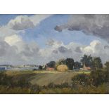 †CAMPBELL ARCHIBALD MELLON, RBA, ROI (1876-1955) BURGH CASTLE BREYDON WATER MID DISTANCE signed, oil