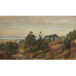 CHARLES REGINALD ASTON, RI (1832-1908) AN OCTOBER DAY NEAR BOURNMOUTH signed, watercolour, 31.5 x