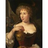 FOLLOWER OF CASPAR NETSCHER A NOBLEWOMAN TRADITIONALLY IDENTIFIED AS HORTENSE MANCINI DUCHESSE DE