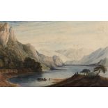 DAVID S MOORE, 1832 AND 33, AN ALBUM OF LANDSCAPES TAKEN MAINLY IN WALES principally mountain and