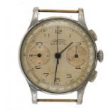 A UWECO STAINLESS STEEL GENTLEMAN'S CHRONOGRAPH WRISTWATCH calibre 385, movement 171507, ref
