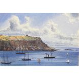 ENGLISH SCHOOL, 1873 AN ALBUM OF WATERCOLOURS OF DEVON AND CORNWALL fifty eight, including views