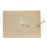 VINTAGE MOTORING. DAIMLER BENZ SKETCH BOOK, KANTZ, 1951 oblong 4to, colour illustrations after