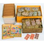POSTAGE STAMPS. MISCELLANEOUS GB AND FOREIGN RANGES, SORTED ON TO STOCK CARDS AND AN UNUSUALLY