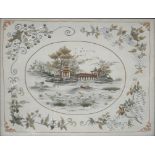 A CHINESE SILK PICTURE, EARLY 20TH C, 46 X 35CM