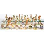 A COLLECTION OF ROYAL ALBERT FIGURES OF BEATRIX POTTER CHARACTERS, SEVERAL DUPLICATES, VARIOUS