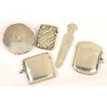 TWO GEORGE V SILVER VESTA CASES, BIRMINGHAM 1913 AND CHESTER 1912, ANOTHER SILVER VESTA CASE,