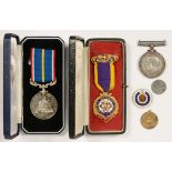 WORLD WAR ONE, BRITISH WAR MEDAL 56727 PTE C W RYDE DURH L I, AN UNOFFICIAL MEDAL, A GILTMETAL AND